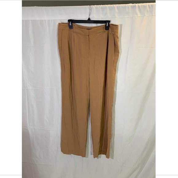 NEW $238 Eileen Fisher Crepe Straight‎ Leg Trouser in Amber [SZ 14 ] - Picture 4 of 13